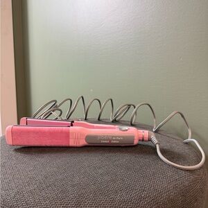 Jilbere de Paris Pink Velvet Flat Iron Hair Straightener 1.5" JBPK2558 Tested